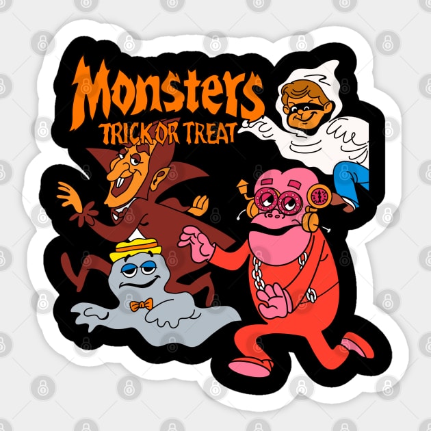 Monster Cereal Trick or Treat Sticker by Thrill of the Haunt